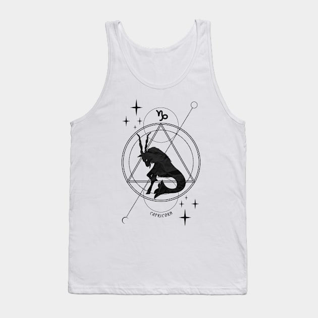 Zodiac, Capricorn, Astrology, Star sign, Stars Tank Top by Strohalm